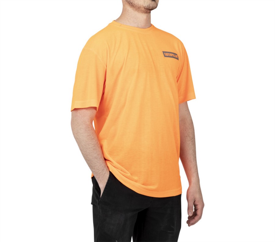 Camiseta De Manga Corta Triton Block Oruga Naranja De Alta Visibilidad