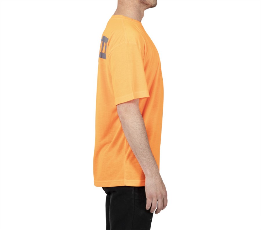Camiseta De Manga Corta Triton Block Oruga Naranja De Alta Visibilidad