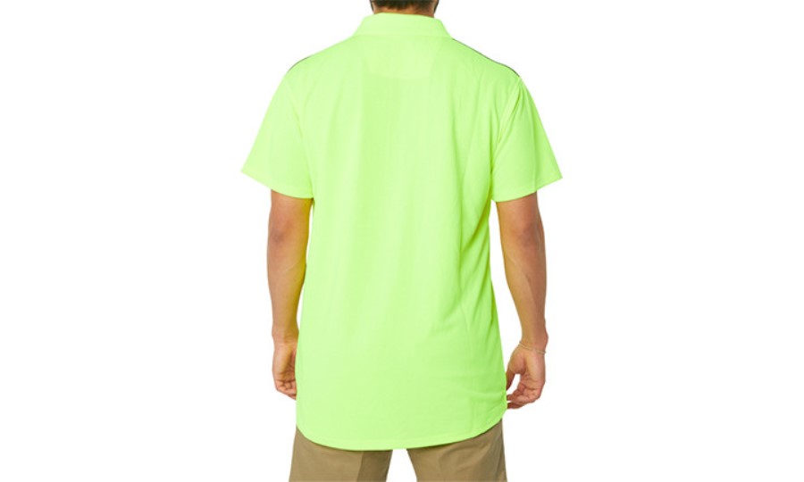 Polo De Rendimiento De Alta Visibilidad Oruga Amarilla De Alta Visibilidad