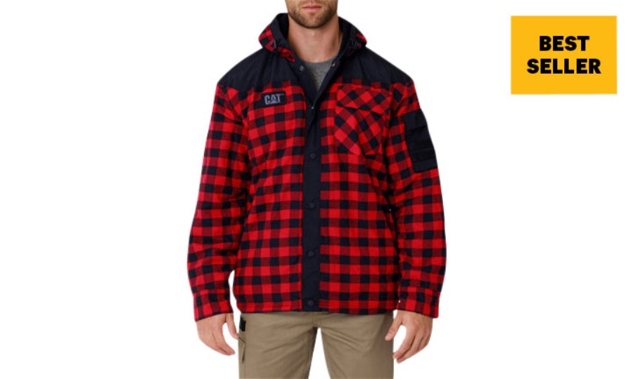 Sequoia Camisa Chaqueta Rojo Búfalo Plaid Oruga