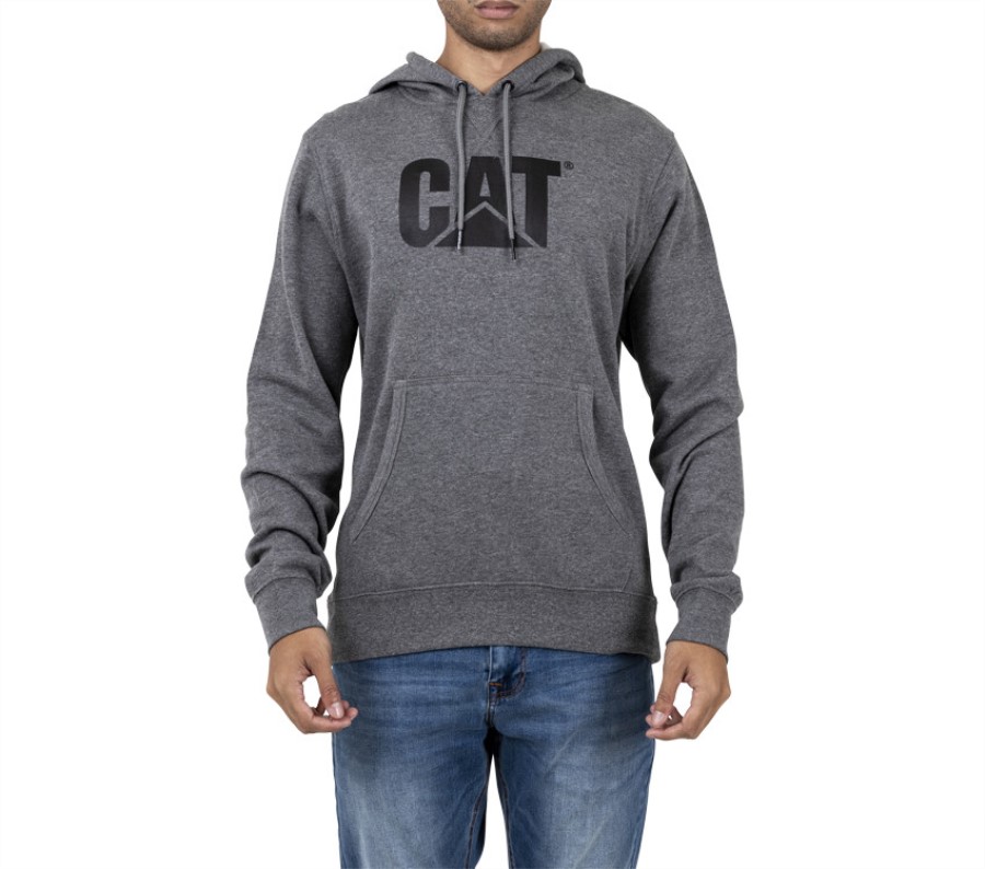 Sudadera Con Capucha Fundación Oruga Gris Jaspeado Oscuro