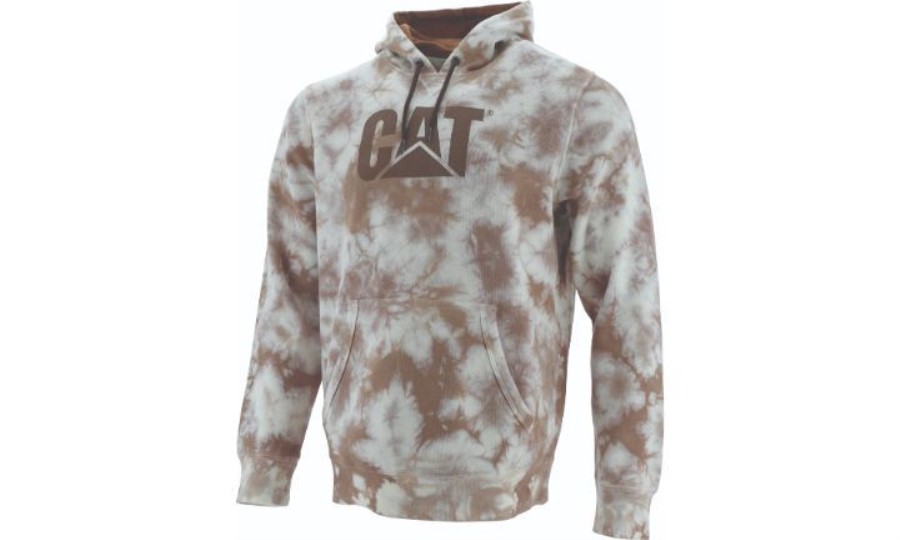 Fundación Sudadera Con Capucha Estampada Bronce Shibori Oruga