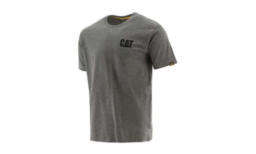 Camiseta De La Marca Registrada Oruga Gris Jaspeado Oscuro